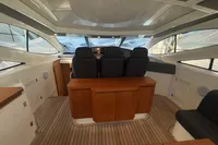 Interior of 2007 Astondoa 53 Open yacht with sleek design and wooden accents.