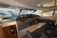 2007 Astondoa 53 Open yacht cockpit with modern controls and luxurious seating.