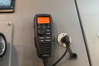 Garmin marine radio on Astondoa 53 Open yacht dashboard, 2007 model.