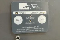 Control panel for Horizon Reverse Osmosis system on a 2007 Astondoa 53 Open yacht.