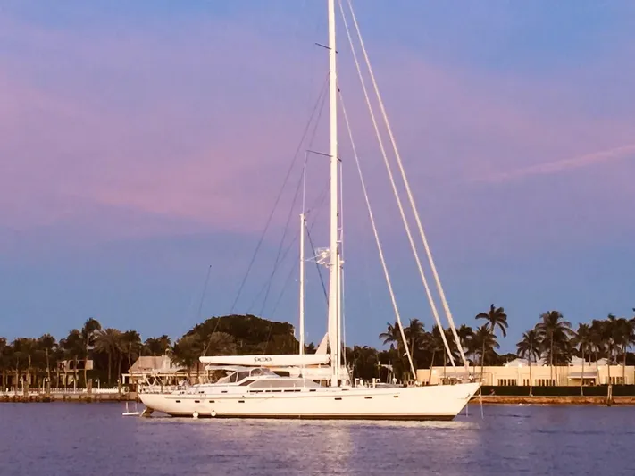 Sorcerer II Yacht Photos Pics Sunset Profile