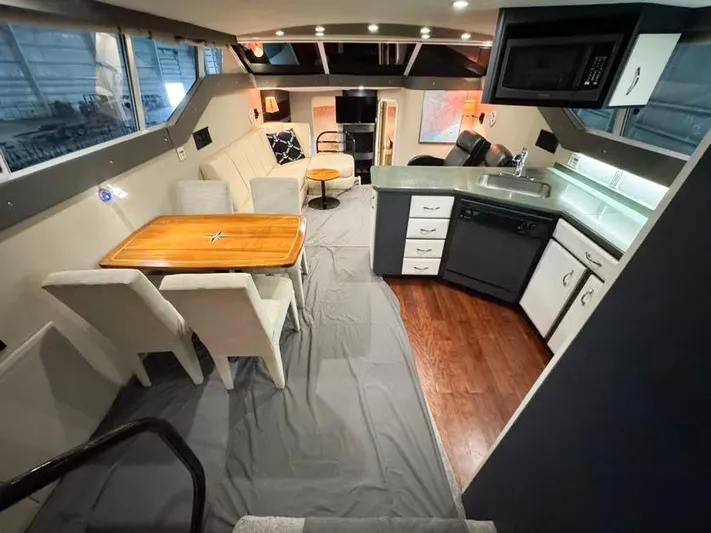 S-dan Yacht Photos Pics 1998 Mainship 47 Galley looking forward