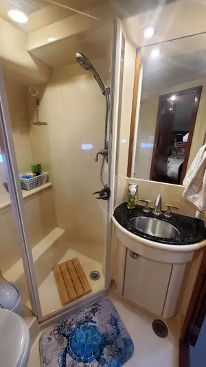 Loon A Sea Yacht Photos Pics Guest Head Vanity and Shower