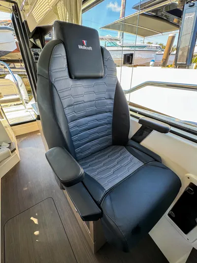  Yacht Photos Pics Luxury seating in 2025 Wellcraft 355 boat, featuring sleek design and premium materials.
