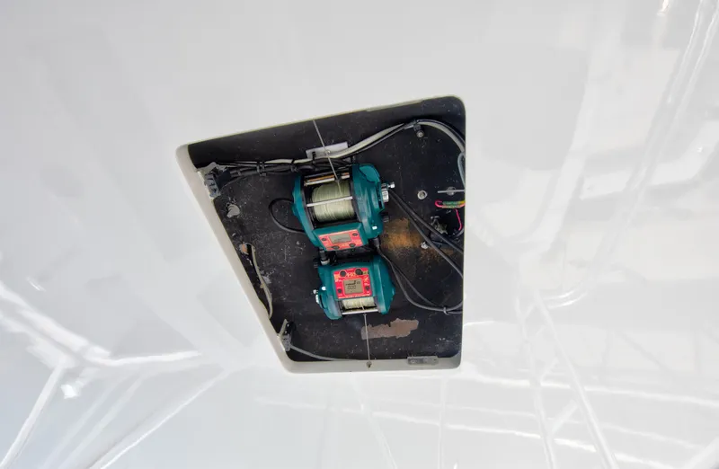  Yacht Photos Pics Electrical components inside a 2001 Viking 55 Convertible yacht.