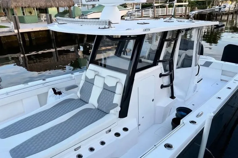  Yacht Photos Pics 2022 Invincible 35 Catamaran with sleek design, spacious deck, and modern amenities.