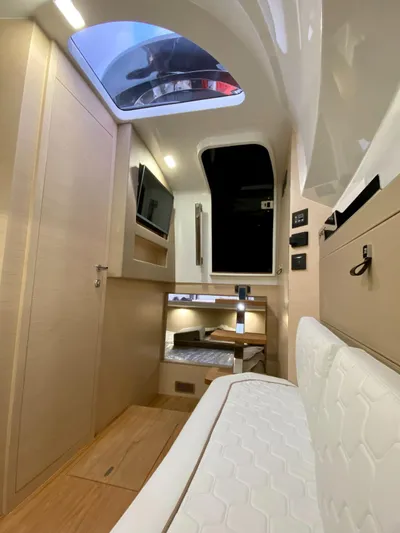 Seayou Yacht Photos Pics Interior of 2022 SACS Strider 15 yacht, featuring modern design and comfortable seating.