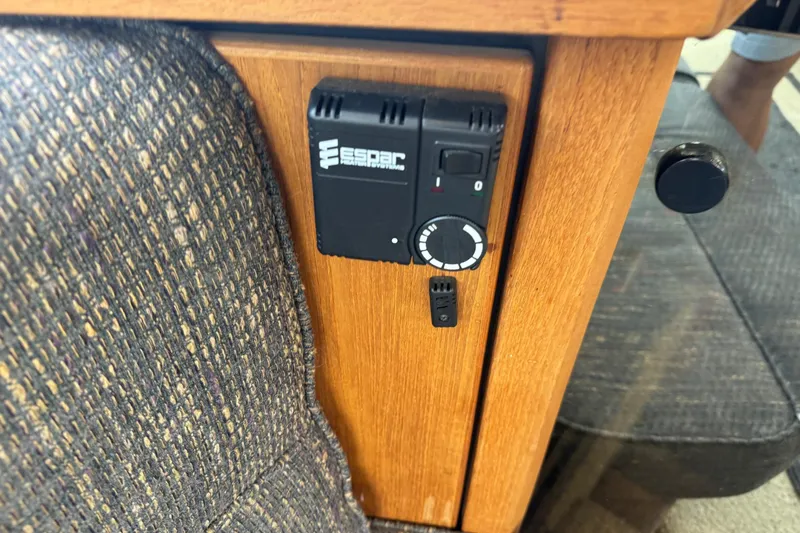 Lost Together Yacht Photos Pics Espar heater control panel in 1996 Bayliner 4087 Aft Cabin Motoryacht interior.