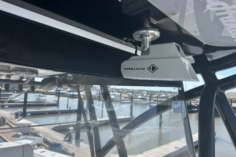  Yacht Photos Pics 2016 SeaHunter 39 Tournament boat interior with NiteTrack device, docked at marina.