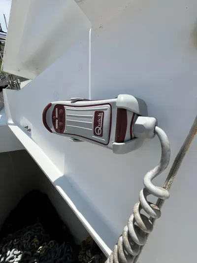 Rosebud Yacht Photos Pics Remote control on Beneteau Oceanis 37 sailboat deck, 2008 model.