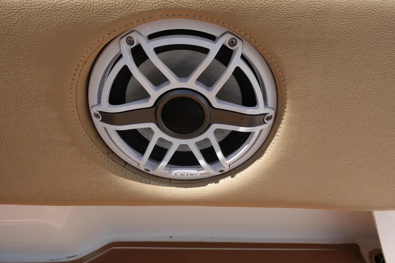  Yacht Photos Pics Speaker installed on 2022 Cape Horn 34 XS boat ceiling.