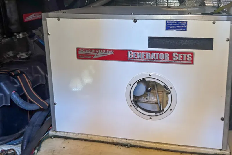 Dee Gee Yacht Photos Pics Northern Lights generator in 1999 Nordic Tug 37 engine room.