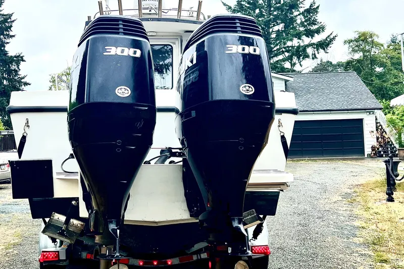  Yacht Photos Pics 2017 BAMF West Coast 25 Excursion boat with dual 300 horsepower engines.