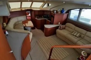  Yacht Photos Pics 2006 Silverton 35 Motor Yacht interior with spacious seating and modern design.