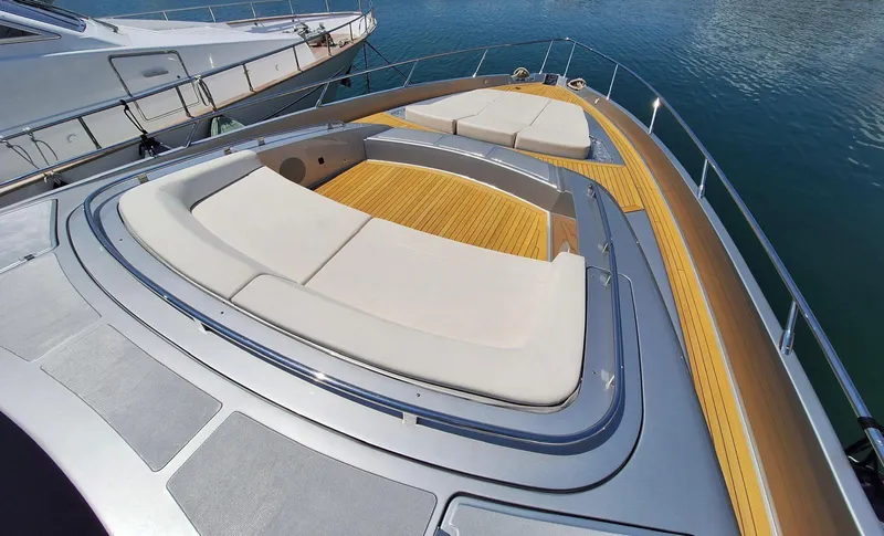  Yacht Photos Pics Luxurious 2017 Riva 76' Perseo yacht with spacious sunbathing deck.