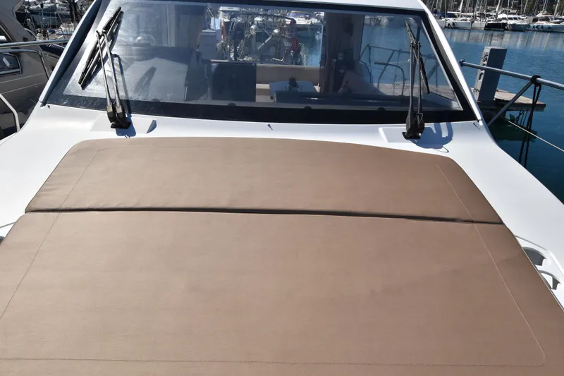 Indian Summer Yacht Photos Pics 2016 Sealine C330 yacht with sunpad, docked at marina.