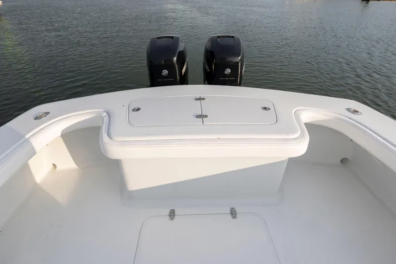  Yacht Photos Pics 2019 Willis 33 Center Console boat with twin outboard motors.