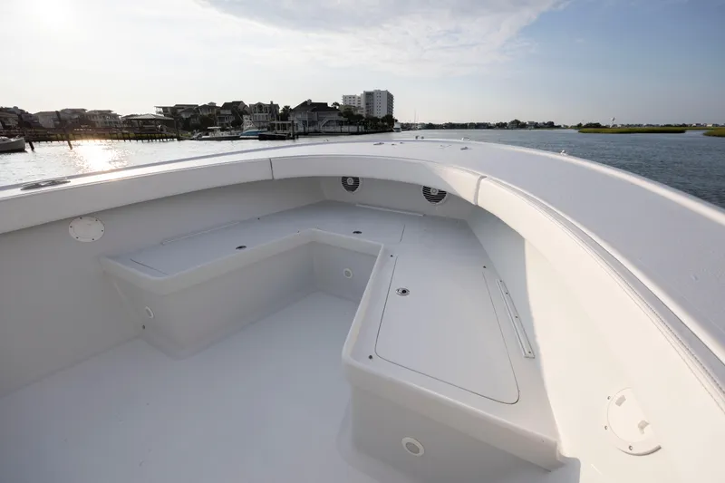  Yacht Photos Pics 2019 Willis 33 Center Console boat with spacious seating area.