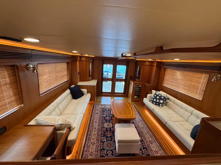 Lady Lee Yacht Photos Pics Salon View from Galley