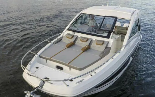 My Angel Yacht Photos Pics 2023 Beneteau Gran Turismo 32 yacht on water, featuring sleek design and spacious deck.