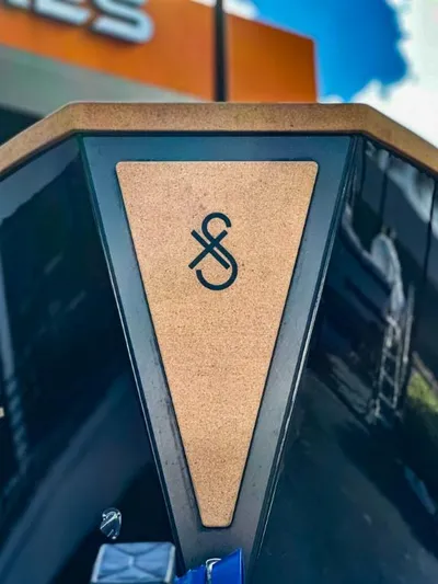  Yacht Photos Pics X Shore Eelex 8000 2023 boat with logo on the bow.