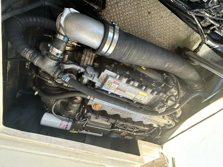 N'baluba Yacht Photos Pics Engine of a 2008 Rivolta Coupe 4.5, showcasing intricate mechanical components.