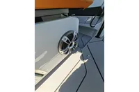 Speaker detail on 2022 Saxdor 320 GTO boat deck.