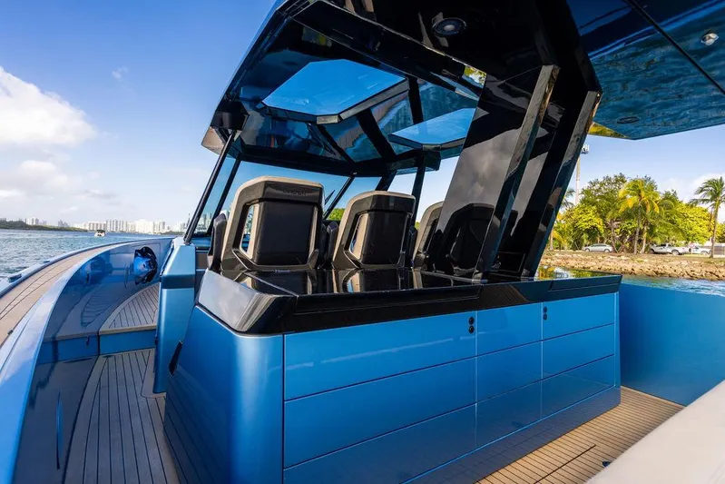 Elizabeth Yacht Photos Pics 2022 Wajer 55 S luxury yacht with sleek design and modern seating.