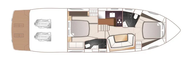  Yacht Photos Pics Manufacturer Provided Image: Princess V48 Open Lower Deck