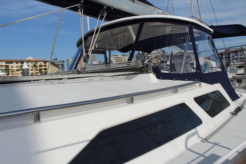 Cuckoo's Nest II Yacht Photos Pics 2002 Catalina MkII sailboat docked at marina, featuring sleek design and spacious cockpit.