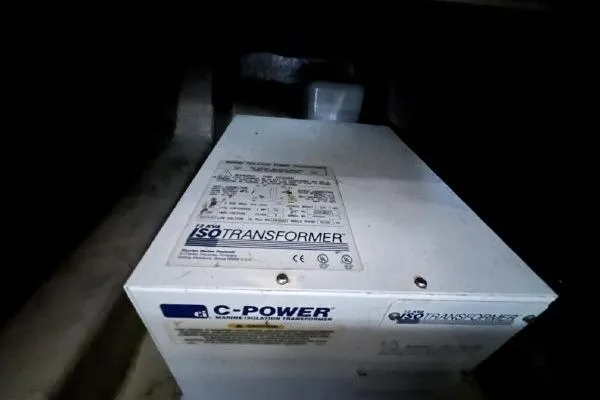 Infinity 2 Yacht Photos Pics Electrical transformer inside 2004 Sea Ray 390 Motor Yacht engine room.