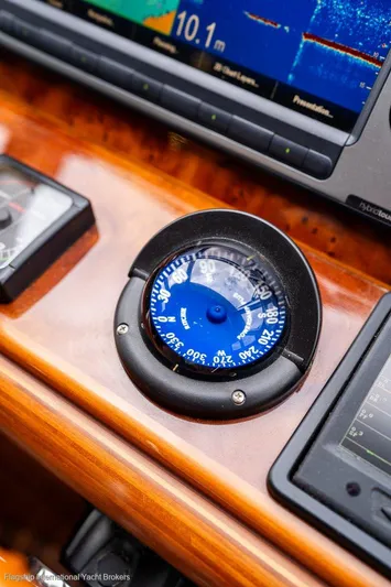 Pama 65 Pilot House Yacht Photos Pics Compass and navigation equipment on 2011 Pama 65 Pilot House yacht.