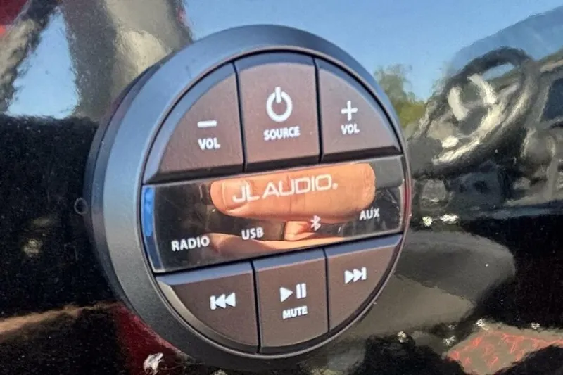  Yacht Photos Pics Control panel of JL Audio system in 2022 Manitou XT 27 SRW.