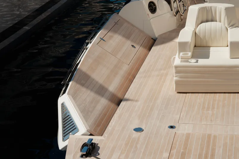  Yacht Photos Pics Luxurious Anvera 48 yacht deck with elegant seating, 2026 model.