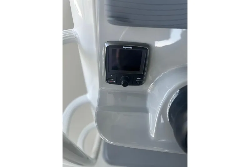  Yacht Photos Pics Control panel on a 2016 Boston Whaler 330 Outrage boat.