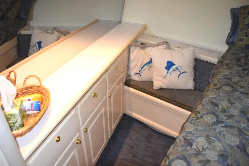 Low Bidder X Yacht Photos Pics Aft dresser cabinet with mirror above