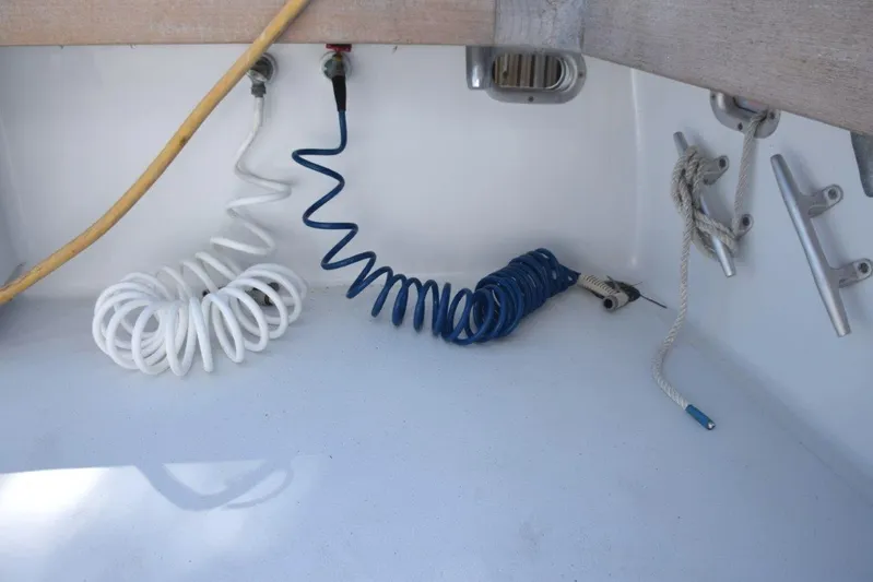 Low Bidder X Yacht Photos Pics Cockpit washdown hoses