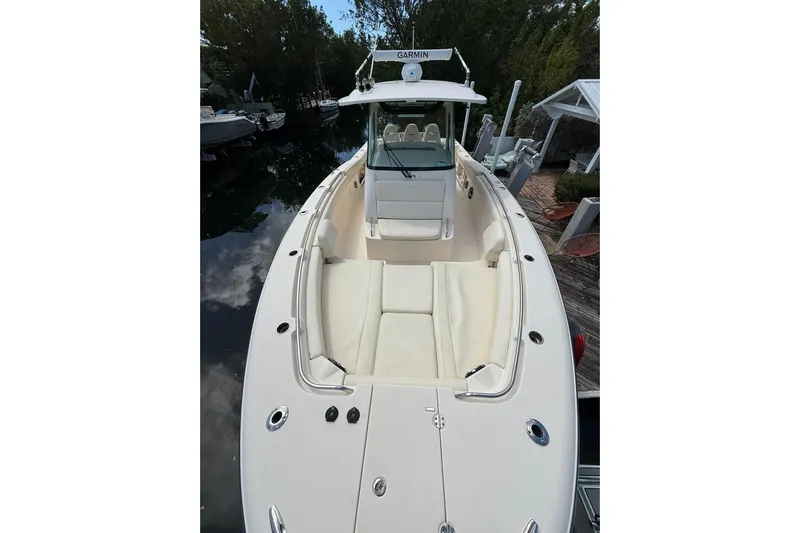  Yacht Photos Pics 2021 Grady-White Canyon 336 boat with spacious seating and sleek design.