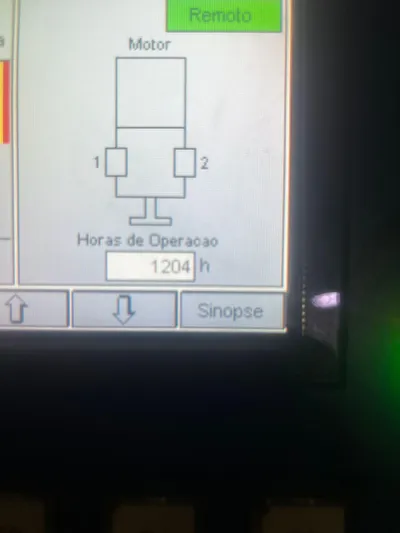  Yacht Photos Pics Display screen showing engine operation hours at 1204 for a 2004 Pershing 76.