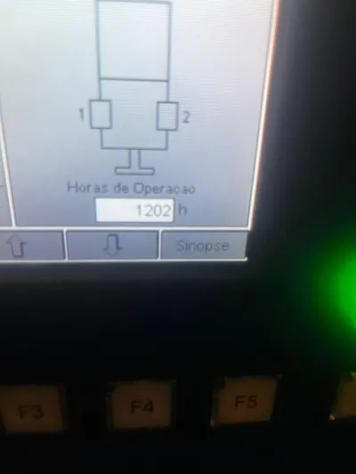  Yacht Photos Pics Control panel display showing 1202 operating hours on a Pershing 76, 2004 model.