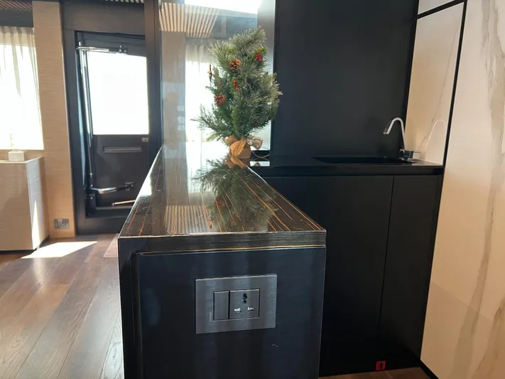  Yacht Photos Pics Luxurious interior of 2018 Ferretti Yachts 780 with modern decor and sleek finishes.