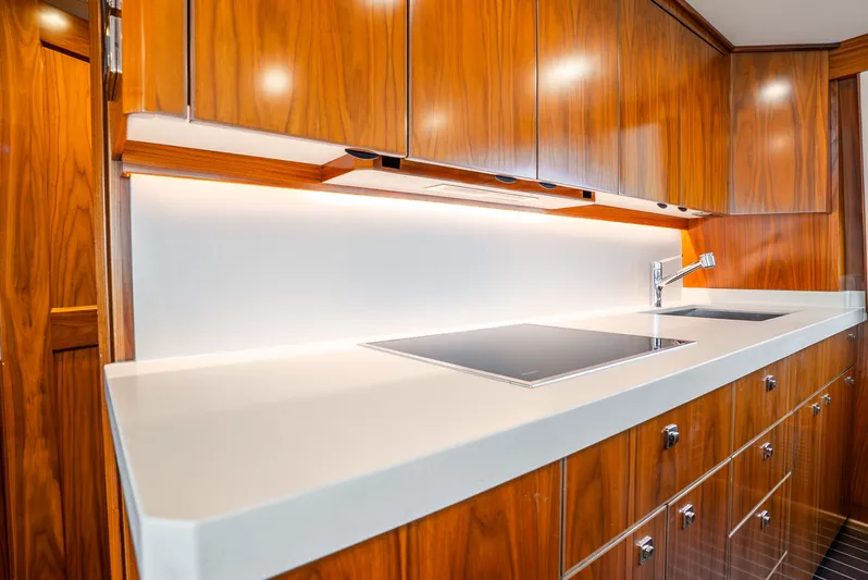 Unbridled Yacht Photos Pics Galley