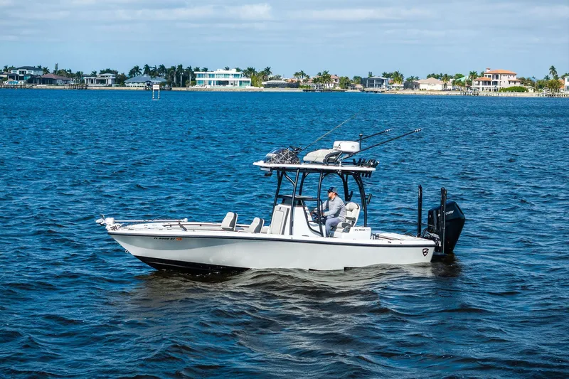 Yacht Photos Pics 2021 Barker Boatworks 26 Open cruising on a sunny day in coastal waters.