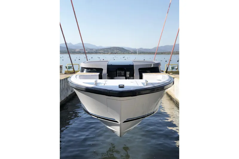  Yacht Photos Pics Luxury Maori Limo 2028 yacht docked, showcasing sleek design and modern features.