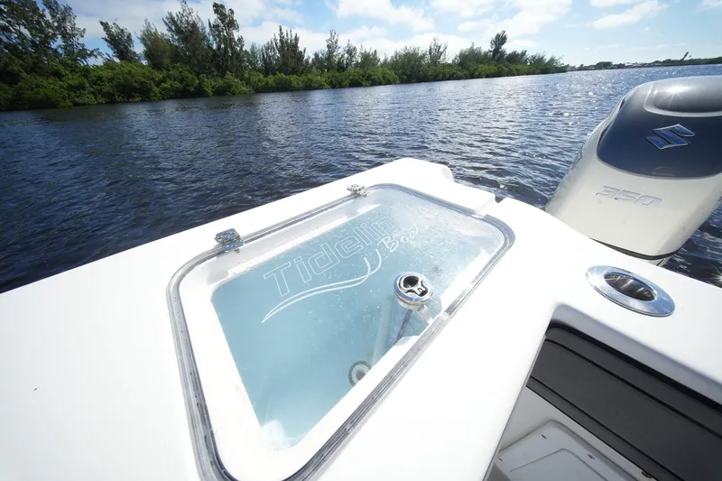 Yacht Photos Pics 2020 Tideline 365 Offshore boat with Suzuki engine on a scenic river.