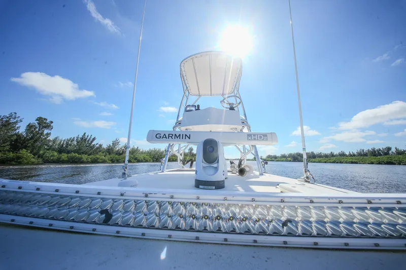  Yacht Photos Pics 2020 Tideline 365 Offshore boat with Garmin equipment on a sunny day.