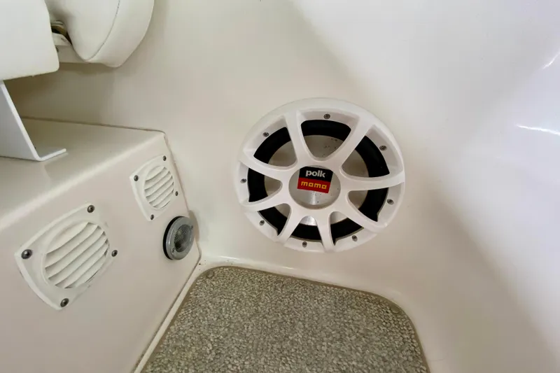 Yacht Photos Pics Polk audio speaker on 2007 Sea Ray 340 Sundancer boat interior.