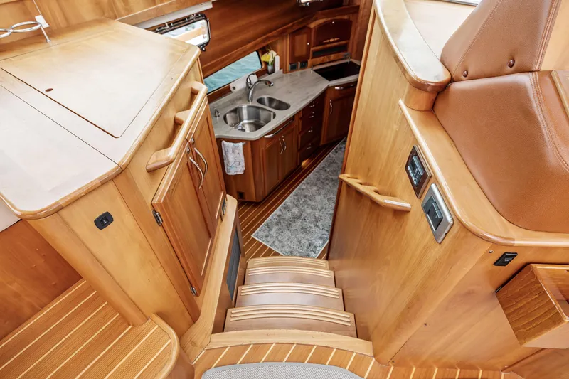  Yacht Photos Pics Steps To Galley And Two Staterooms