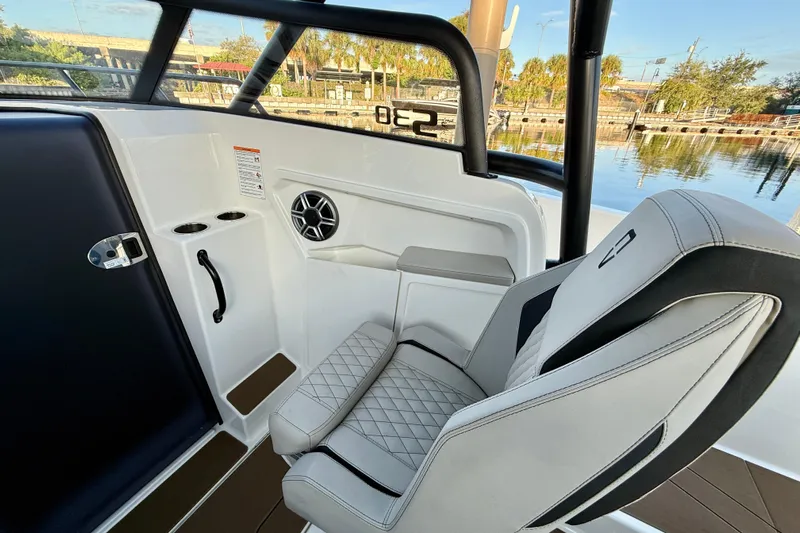  Yacht Photos Pics Interior of 2026 Navan S30 boat with luxury seating and modern design.