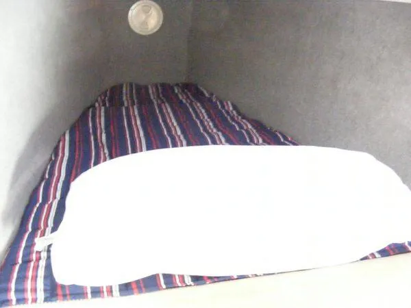 Makani Yacht Photos Pics Interior of 2008 Seawind 1000 XL with sleeping area.